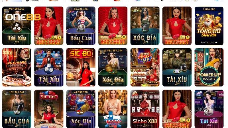 Khám phá những tựa game Casino ONE88