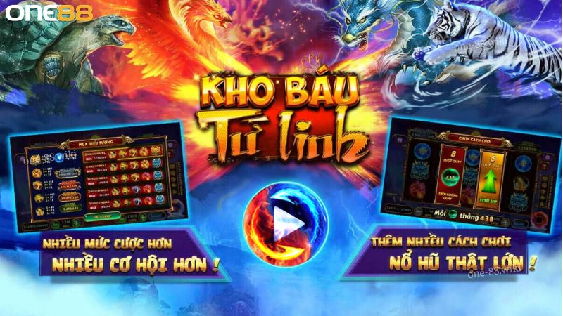 Luật chơi kho báu tứ linh ONE88